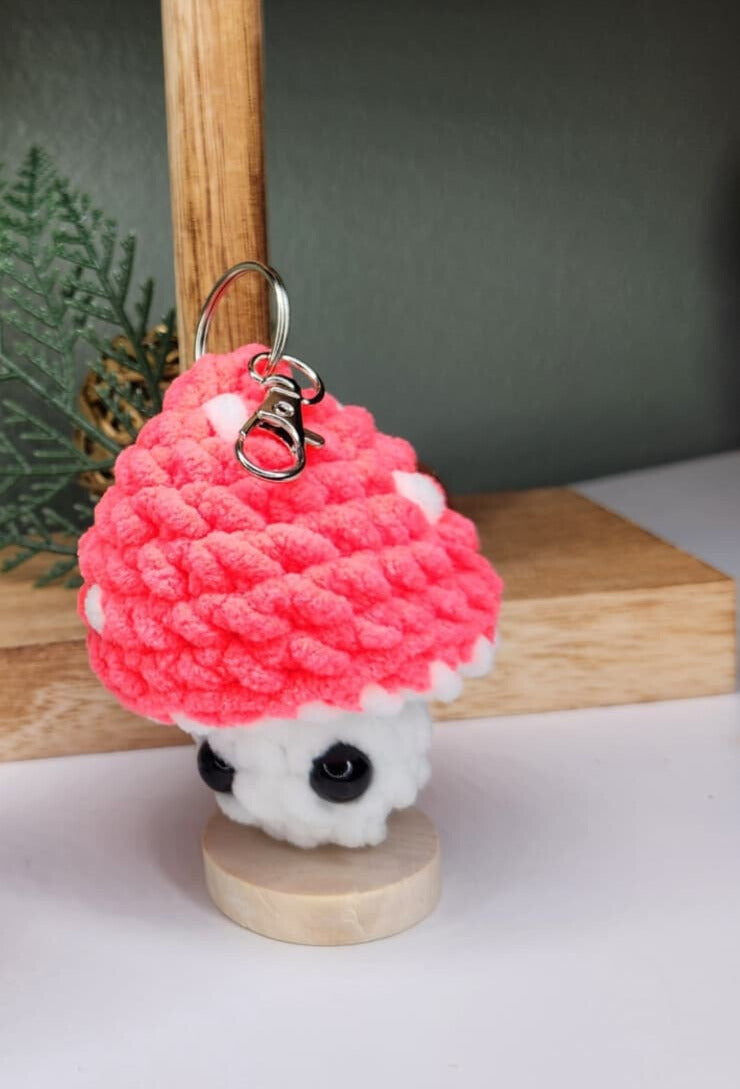 Mushroom Fidget Pop Keychain