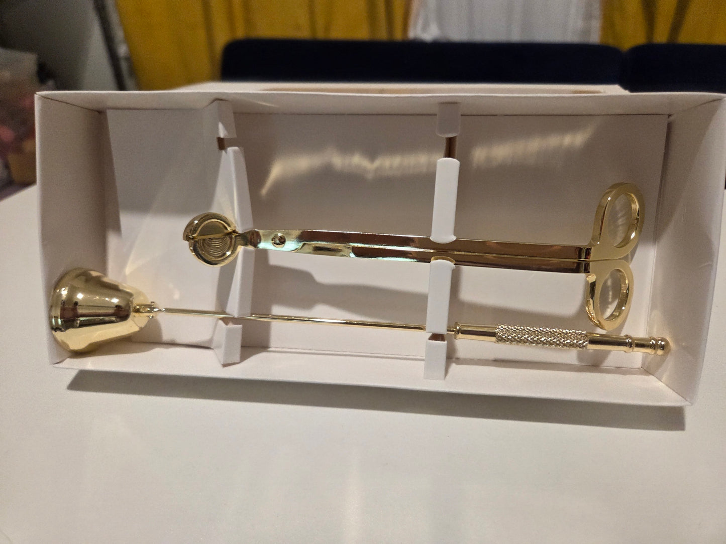 Gold Candle snuffer and Wick Trimmer