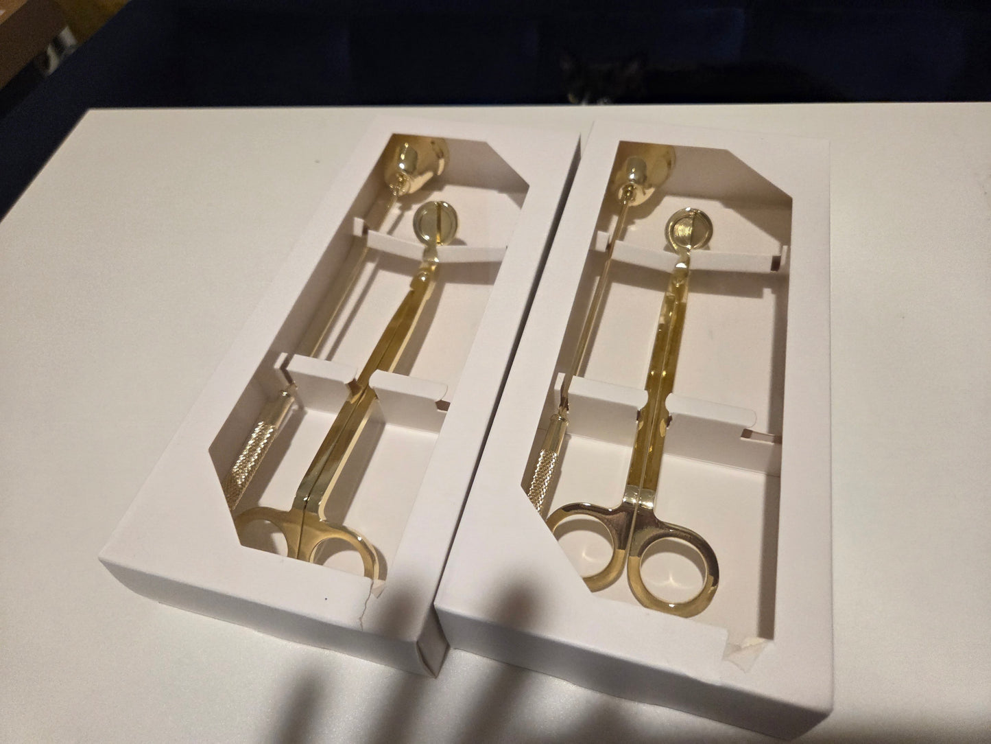 Gold Candle snuffer and Wick Trimmer