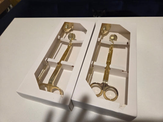 Gold Candle snuffer and Wick Trimmer