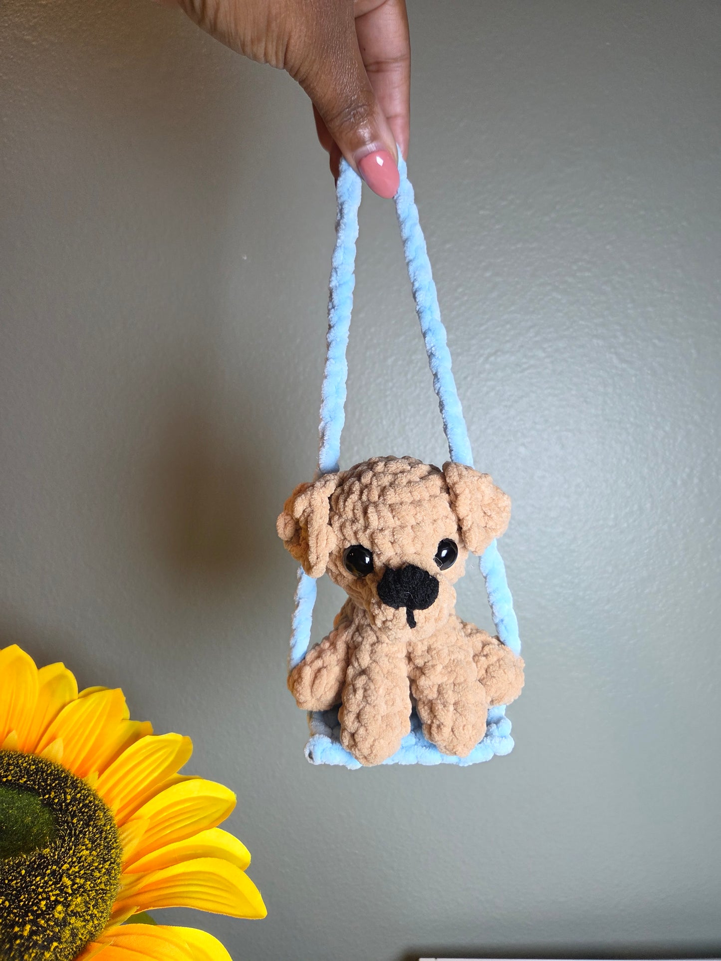Adopt a Crochet Swing Pet | Handmade Plush Decor